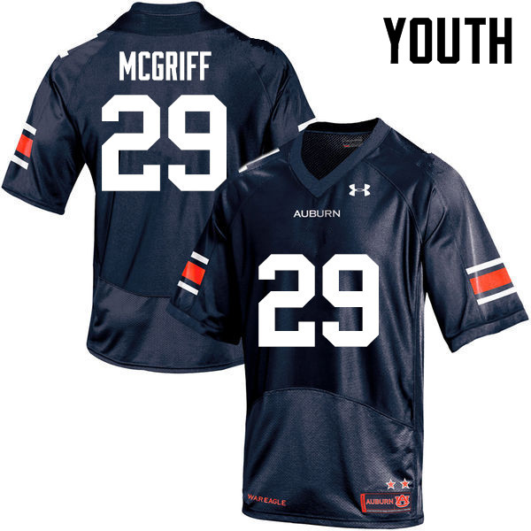 Youth Auburn Tigers #29 Jaylen McGriff College Football Jerseys-Navy - Click Image to Close